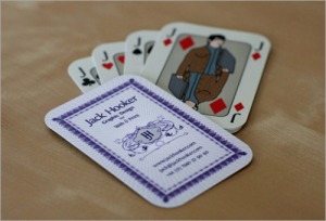tarjeta de presentación poker
